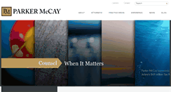 Desktop Screenshot of parkermccay.com